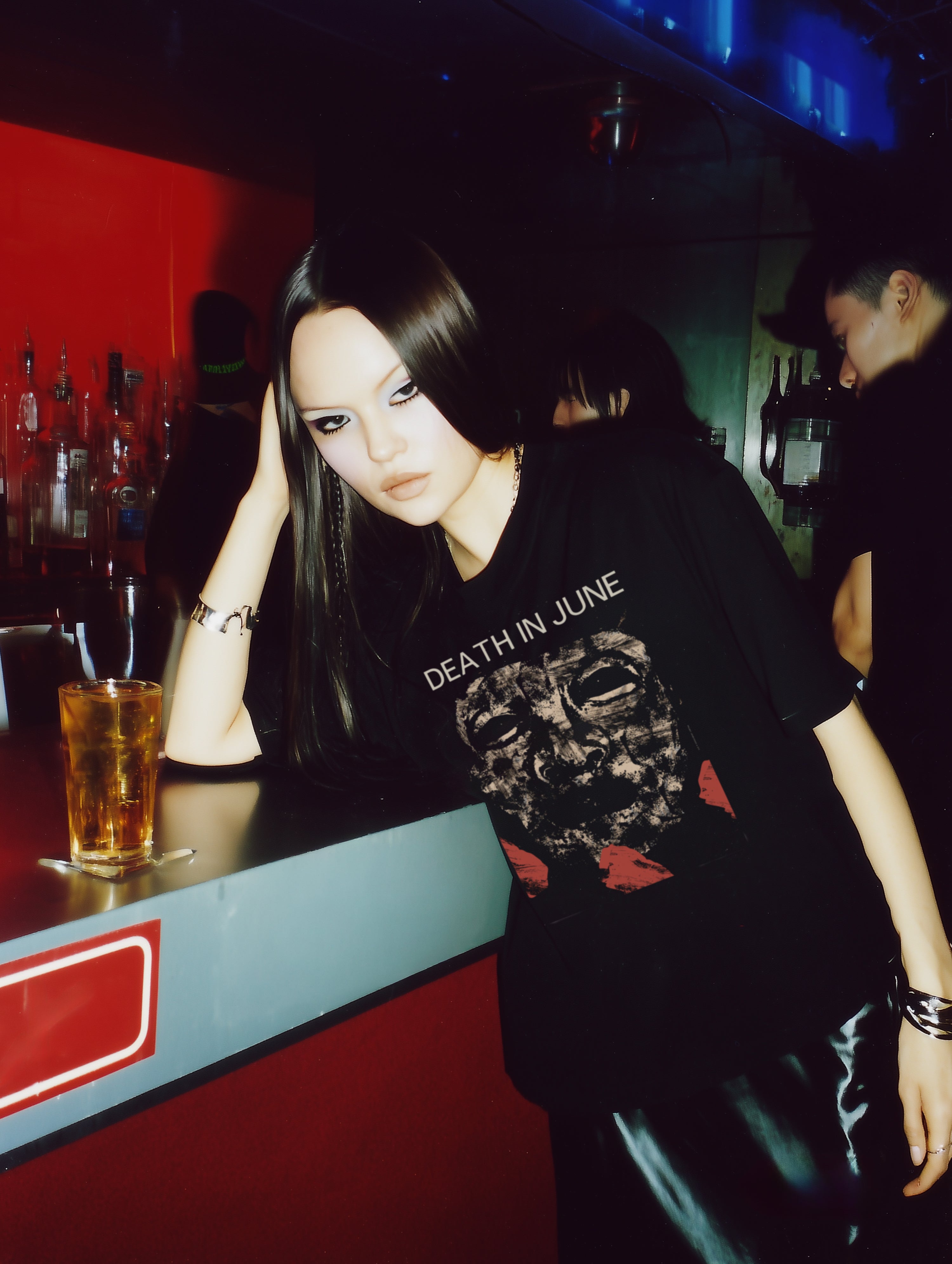Rebellious Easter 特典Face of Fact/シャツ/マスク Death In June Mask Tee – Black Graphic Shirt | Prizm Nexus-6