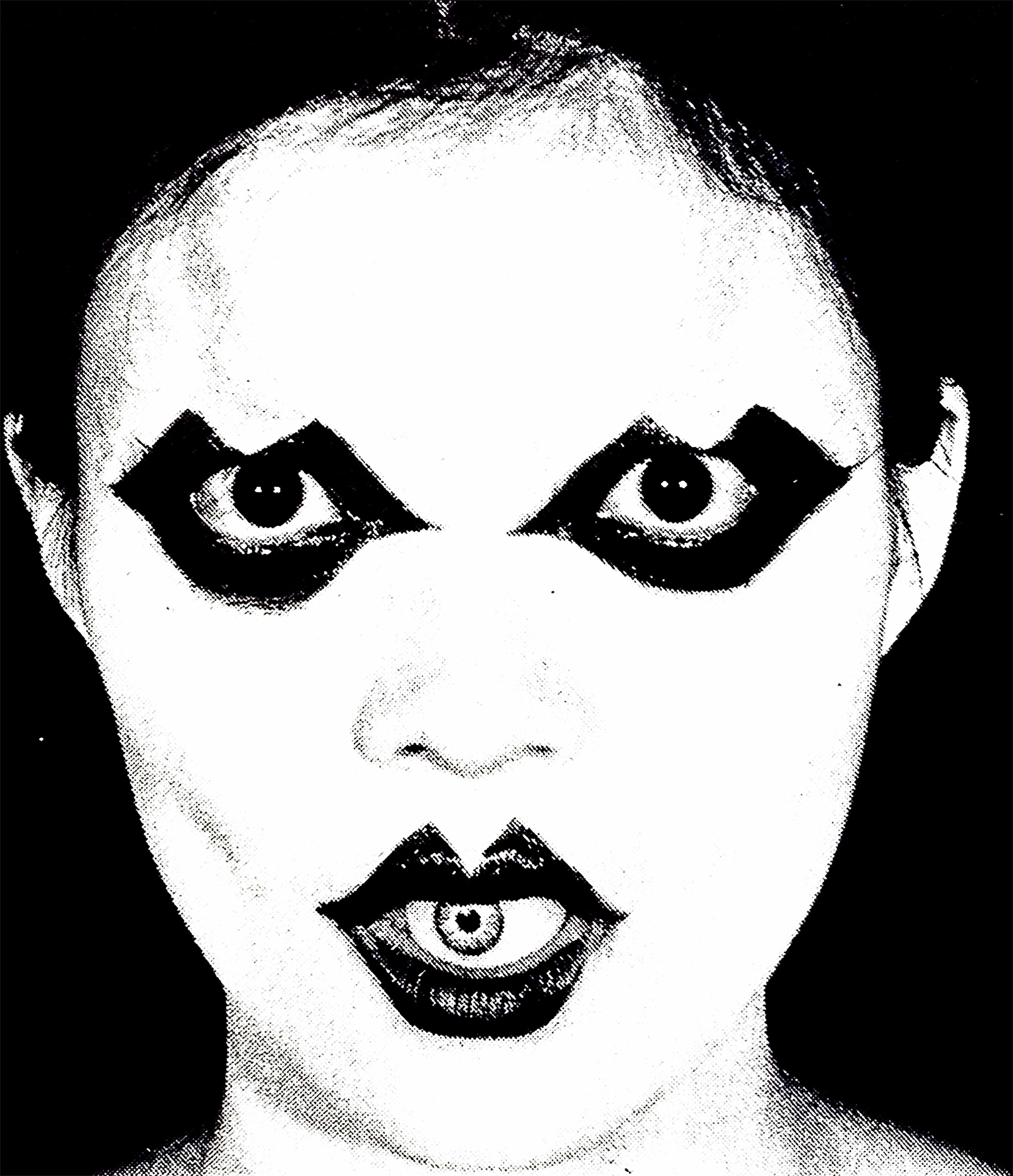 Narcissus Protocol Tee — Avant-Garde Japanese Photography Graphic T-Shirt (Heliconia & Tropical Blue)