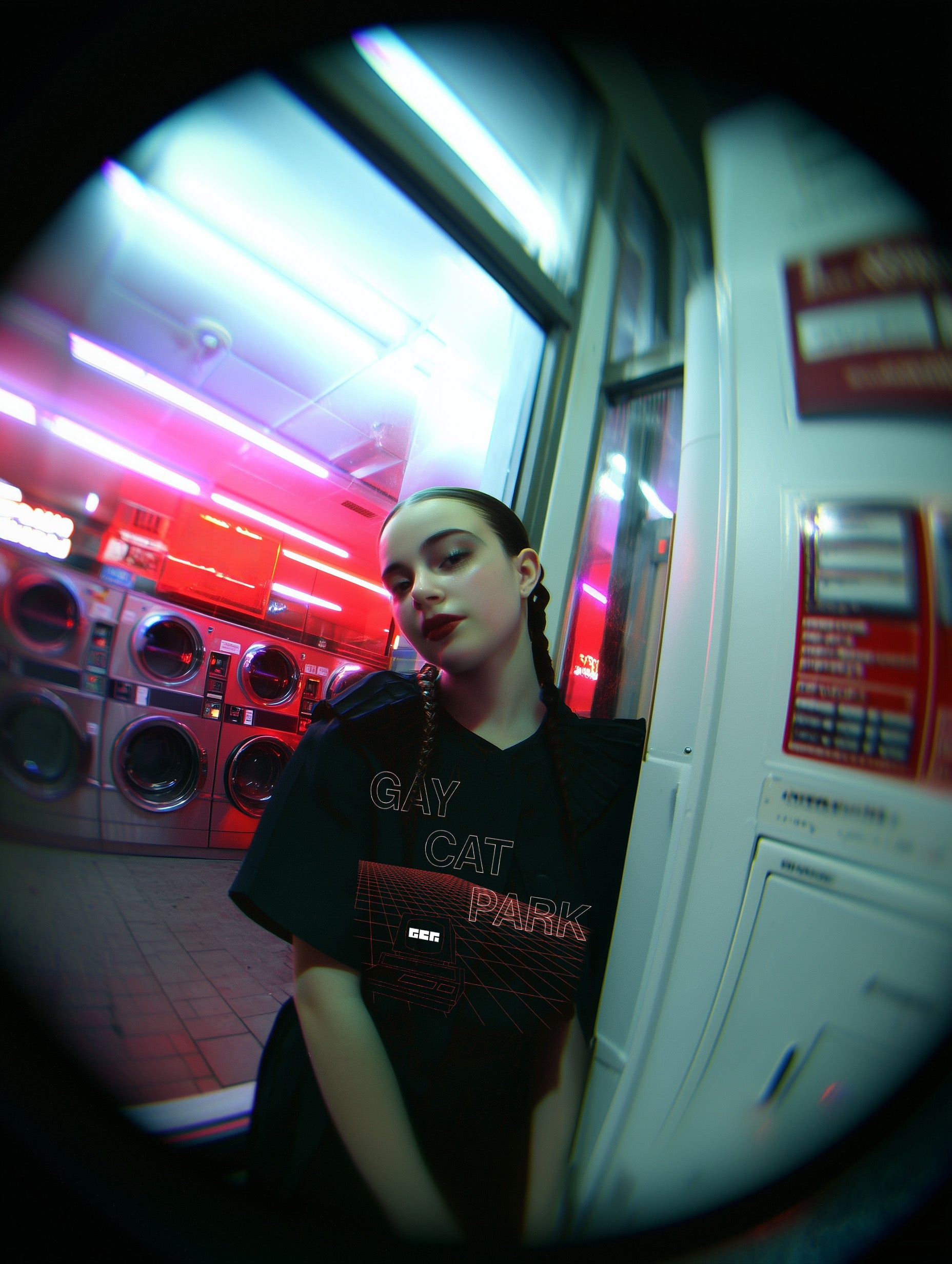 "Red Grid Memory" Tee