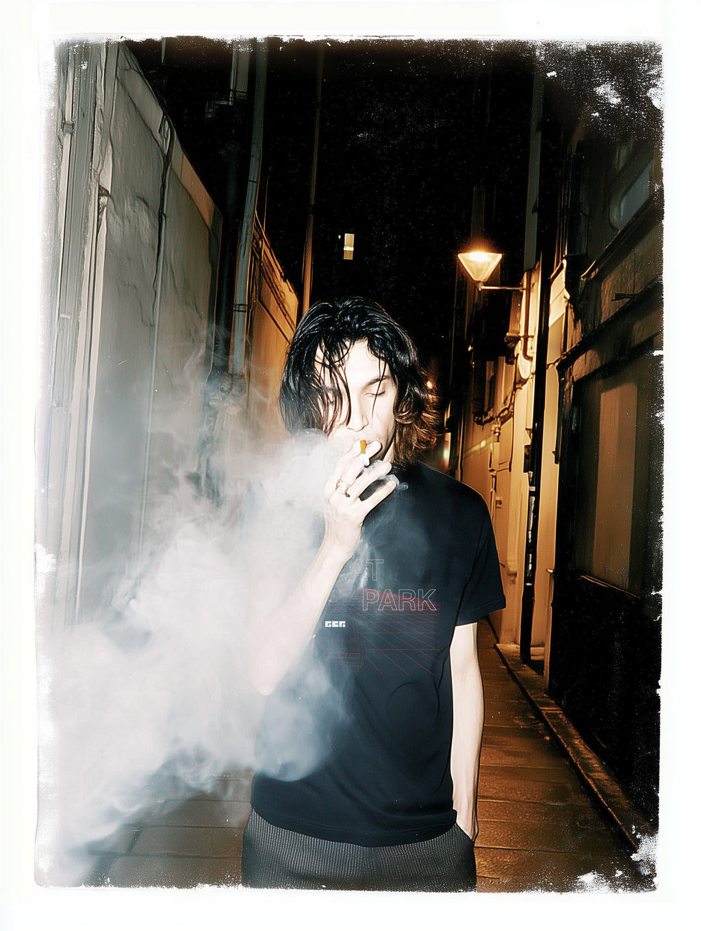 "Red Grid Memory" Tee