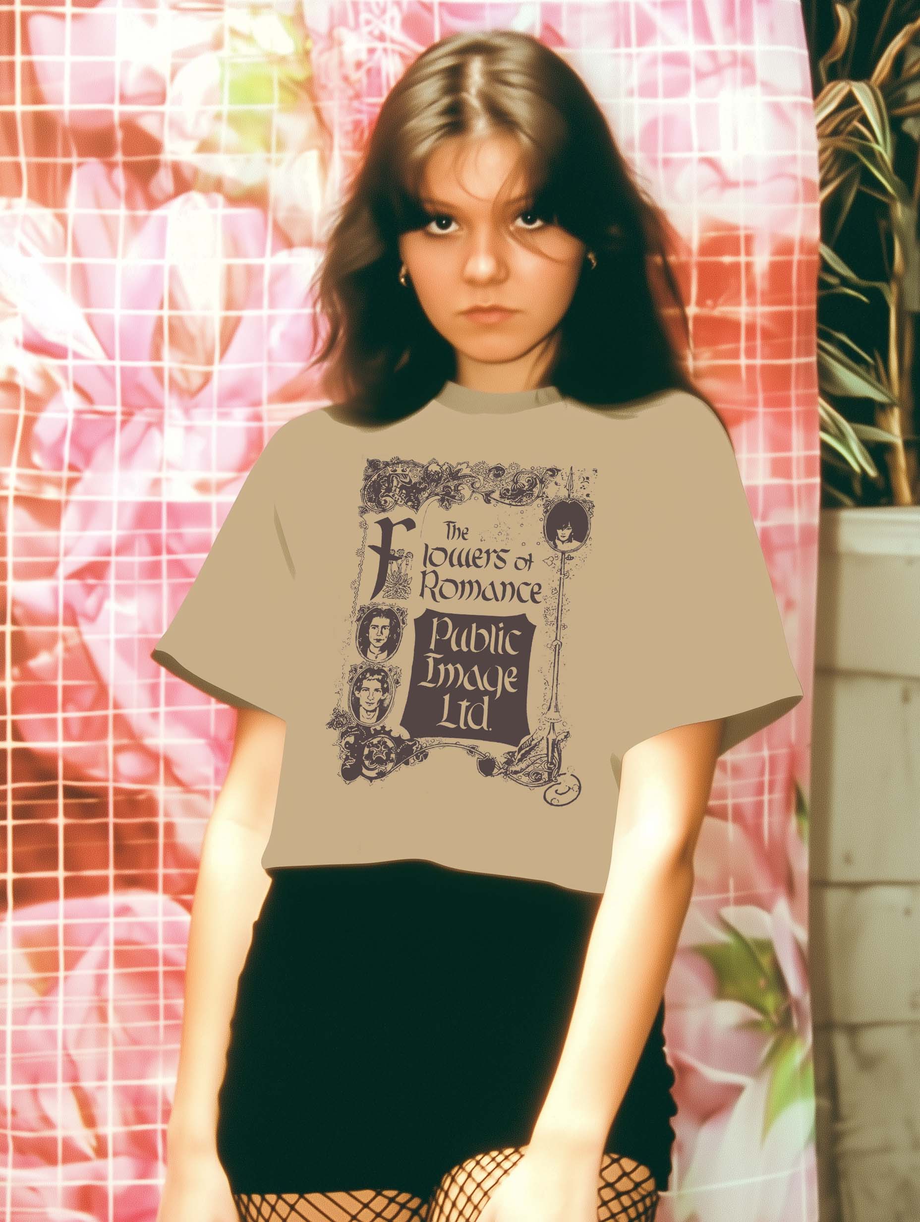 Flowers of Romance Tee – Gothic Post-Punk Graphic Shirt