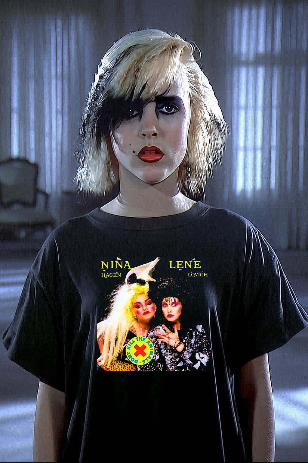 Don’t Kill the Animals Tee – 80s Cult Music Tribute Shirt – Underground Icon Graphic – Black Gildan 64000