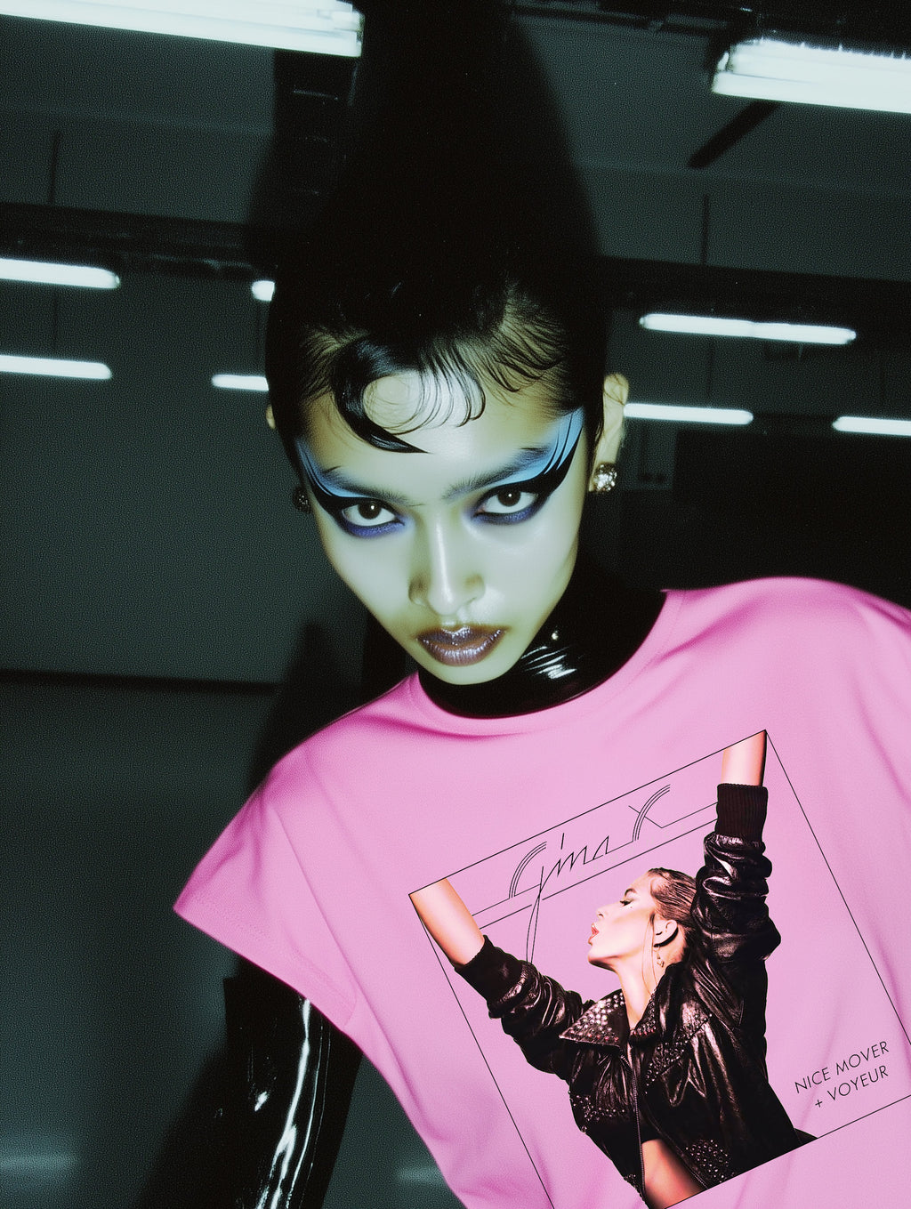 Gina X Electric Voyeur Tee — Comfort Colors 1717 Blossom Vintage Graphic Shirt