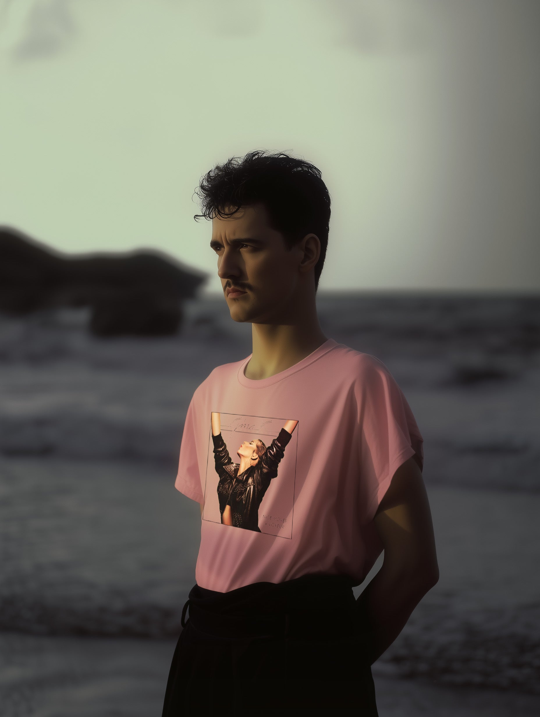 Gina X Electric Voyeur Tee — Comfort Colors 1717 Blossom Vintage Graphic Shirt