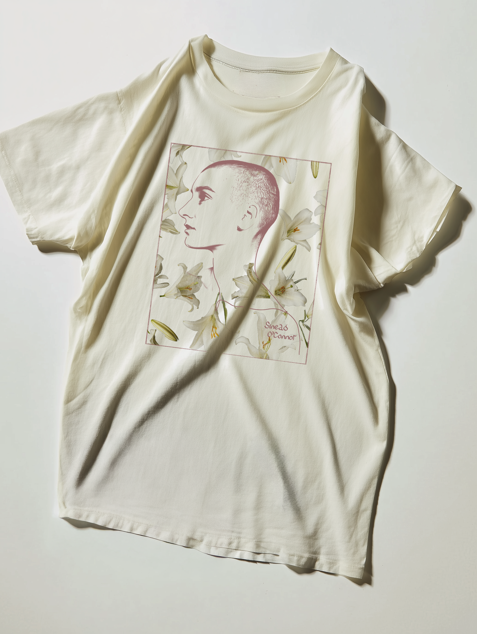 Sinead O’Connor Portrait Tee — Comfort Colors® 1717 | Soft Washed Cotton | Emotional Minimalist Graphic T-Shirt