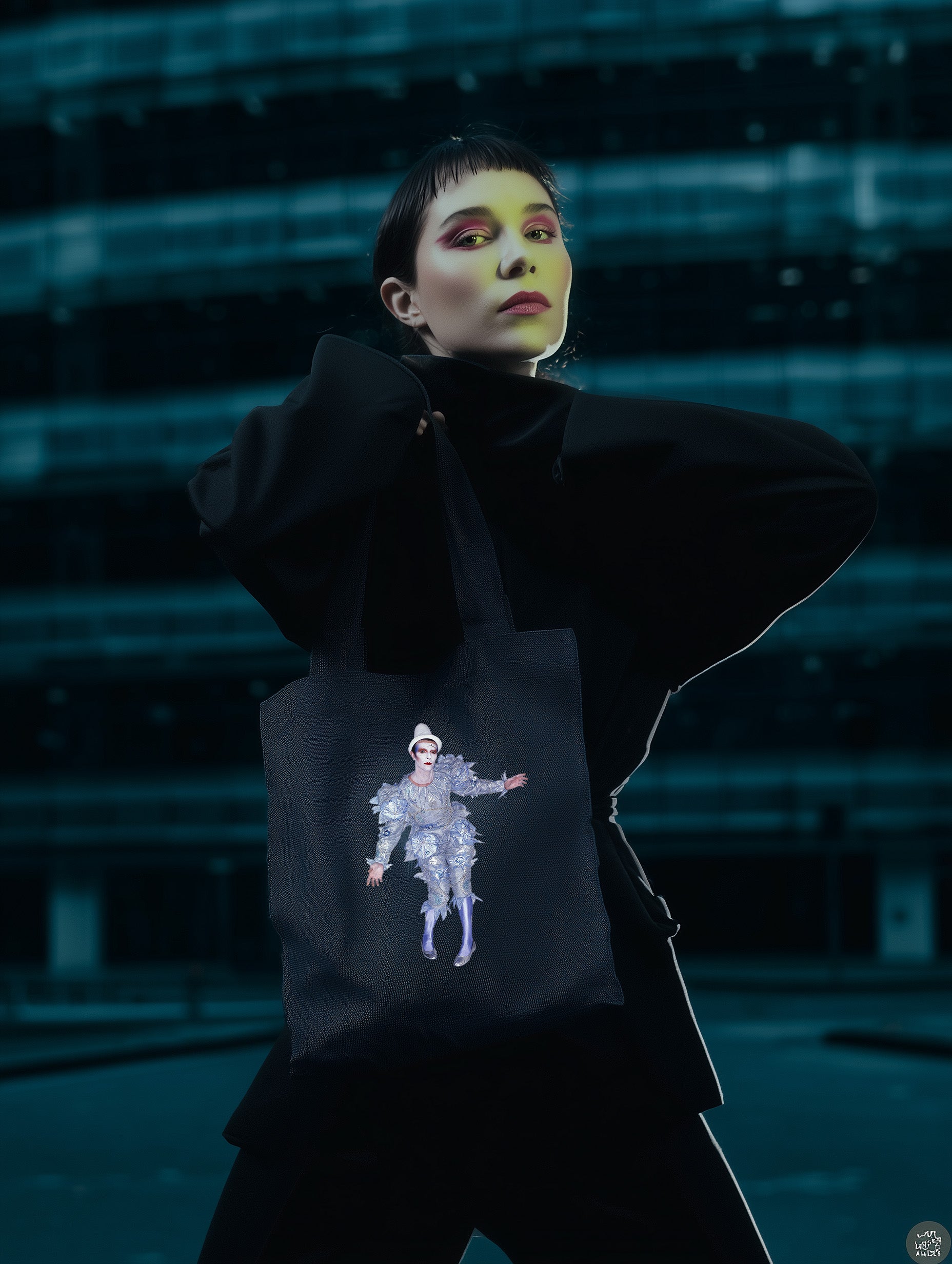 The Ashes Figure Tote Bag | Cinematic Faded Graphic Canvas Tote