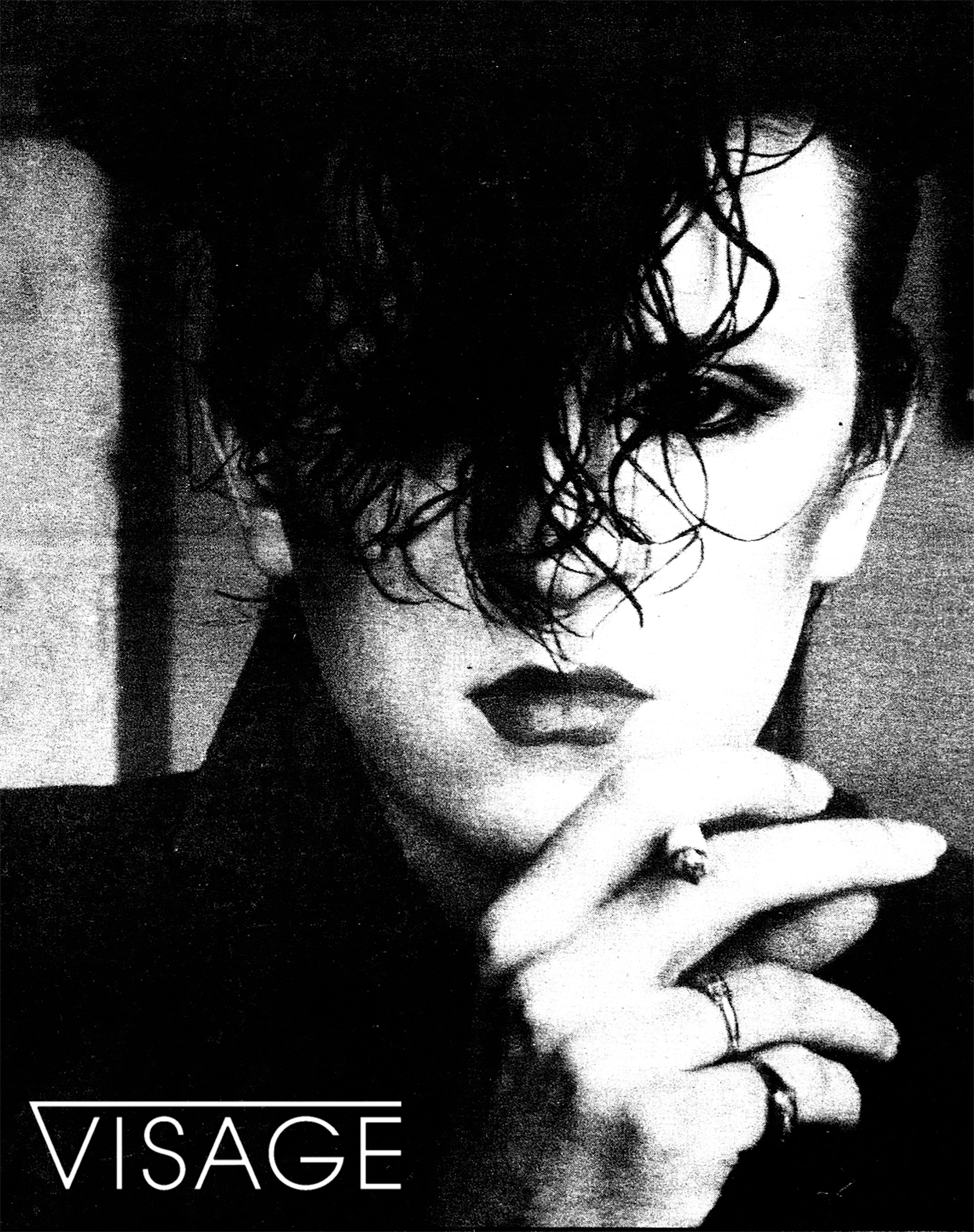 Visage Shadow Portrait Graphic T-Shirt | Comfort Colors 1717 White Unisex Vintage Style Tee