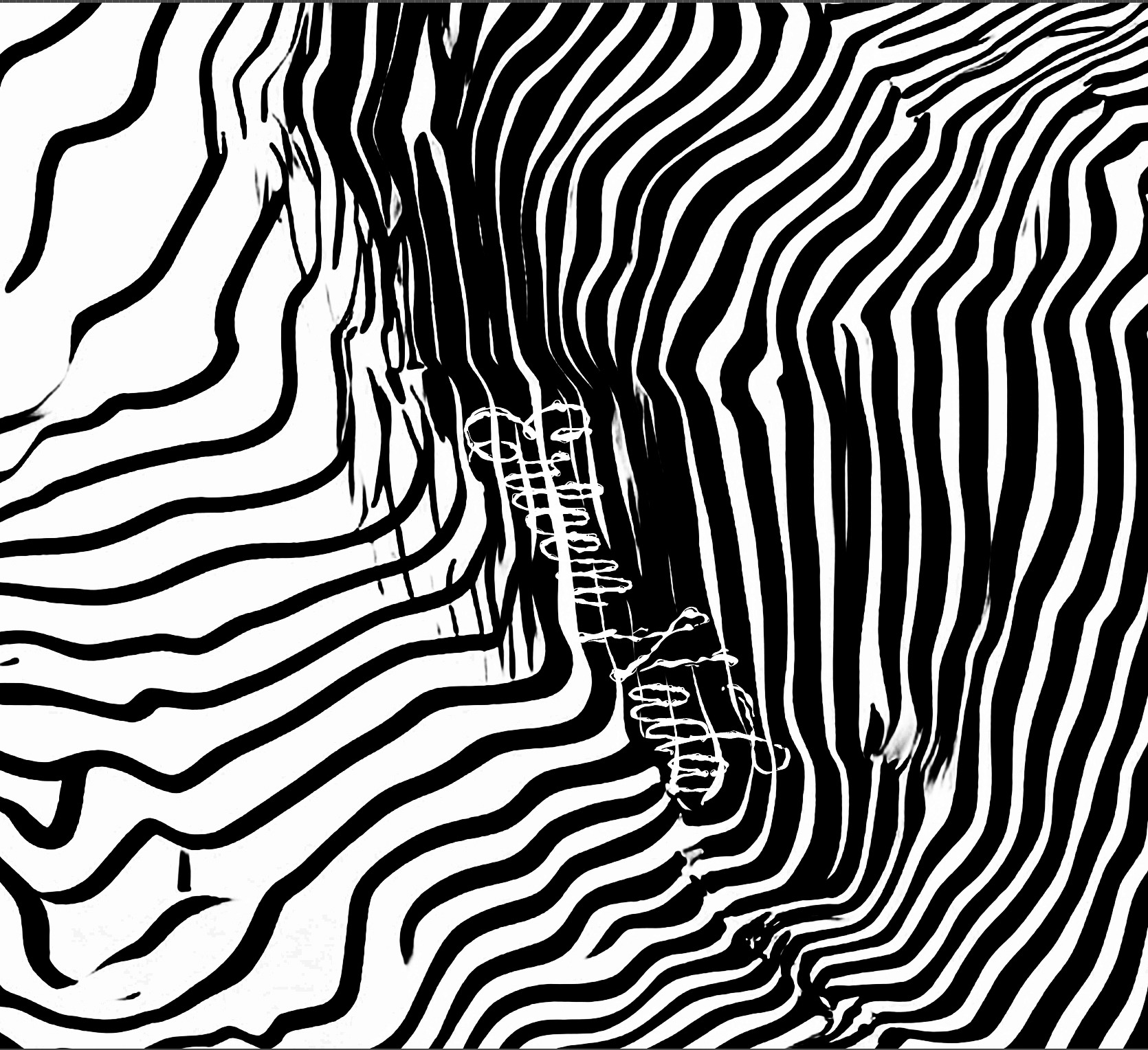 Erleen Nada Long Sleeve Tee – Abstract Portrait Artist Shirt