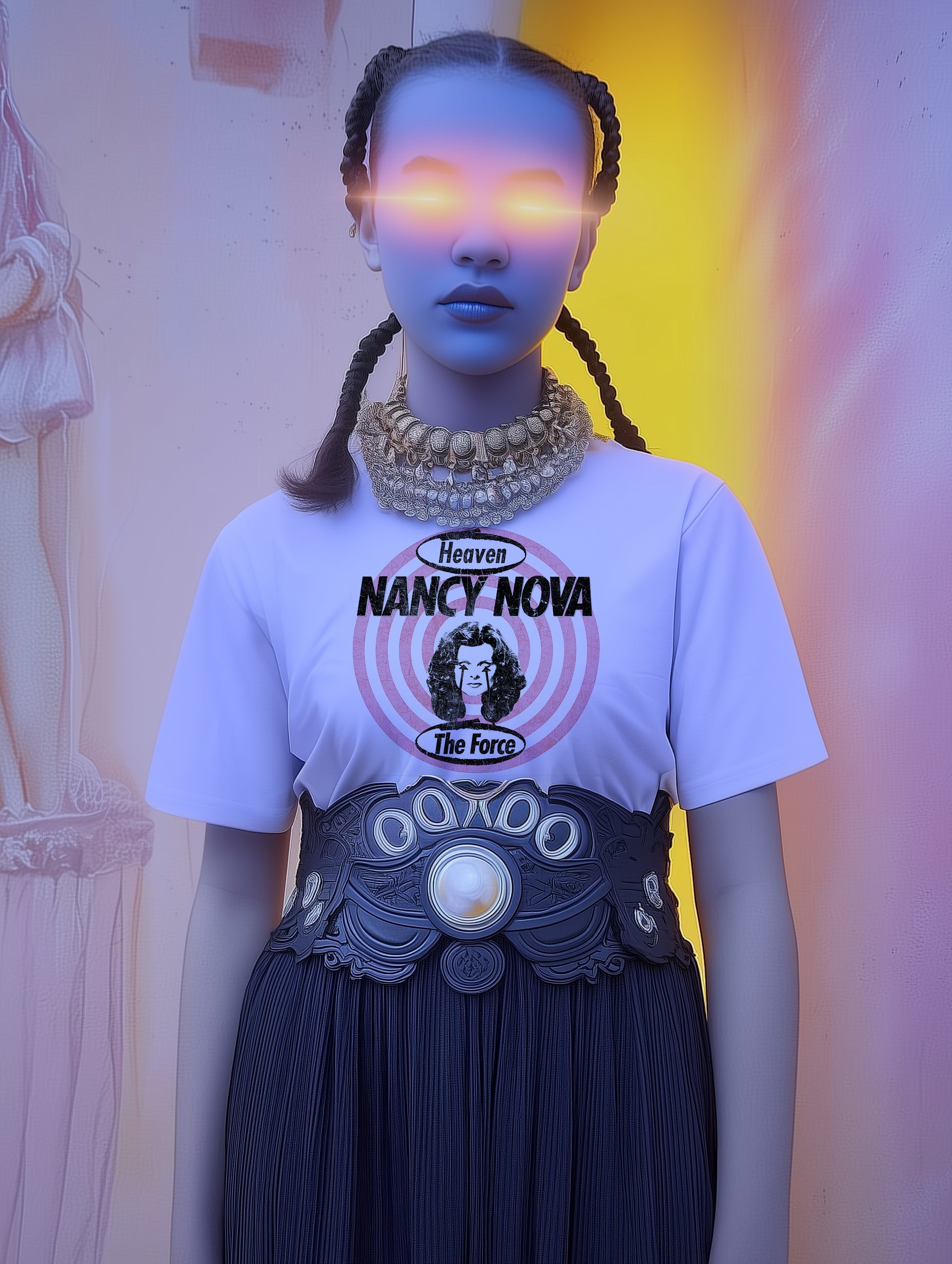 Nancy Nova Tribute — Hypnotic Emblem Tee | Comfort Colors 1717 Graphic T-Shirt | Retro Sci-Fi