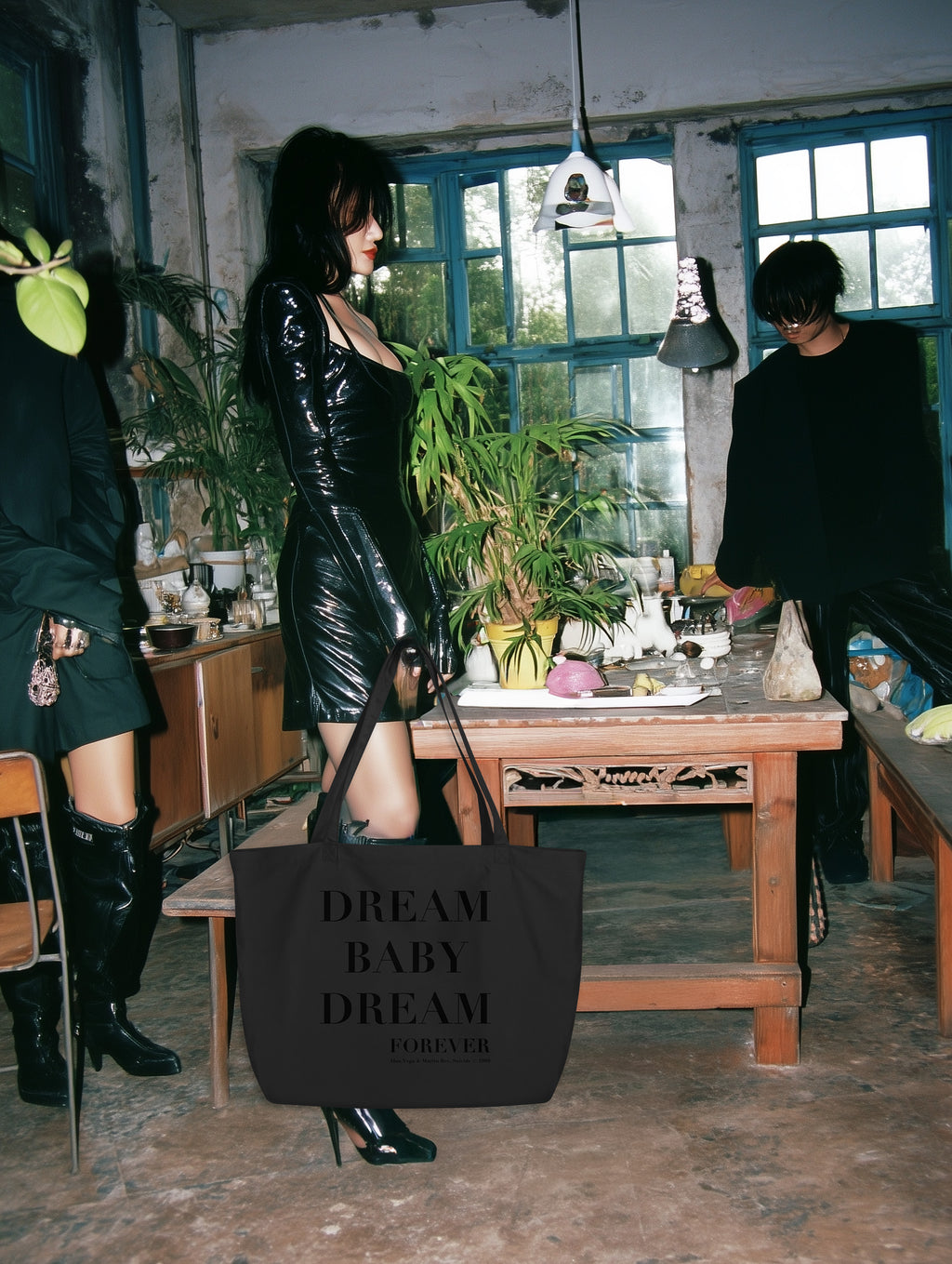 “Dream Baby Dream, Forever” Tote Bag (BLACK PRINT)
