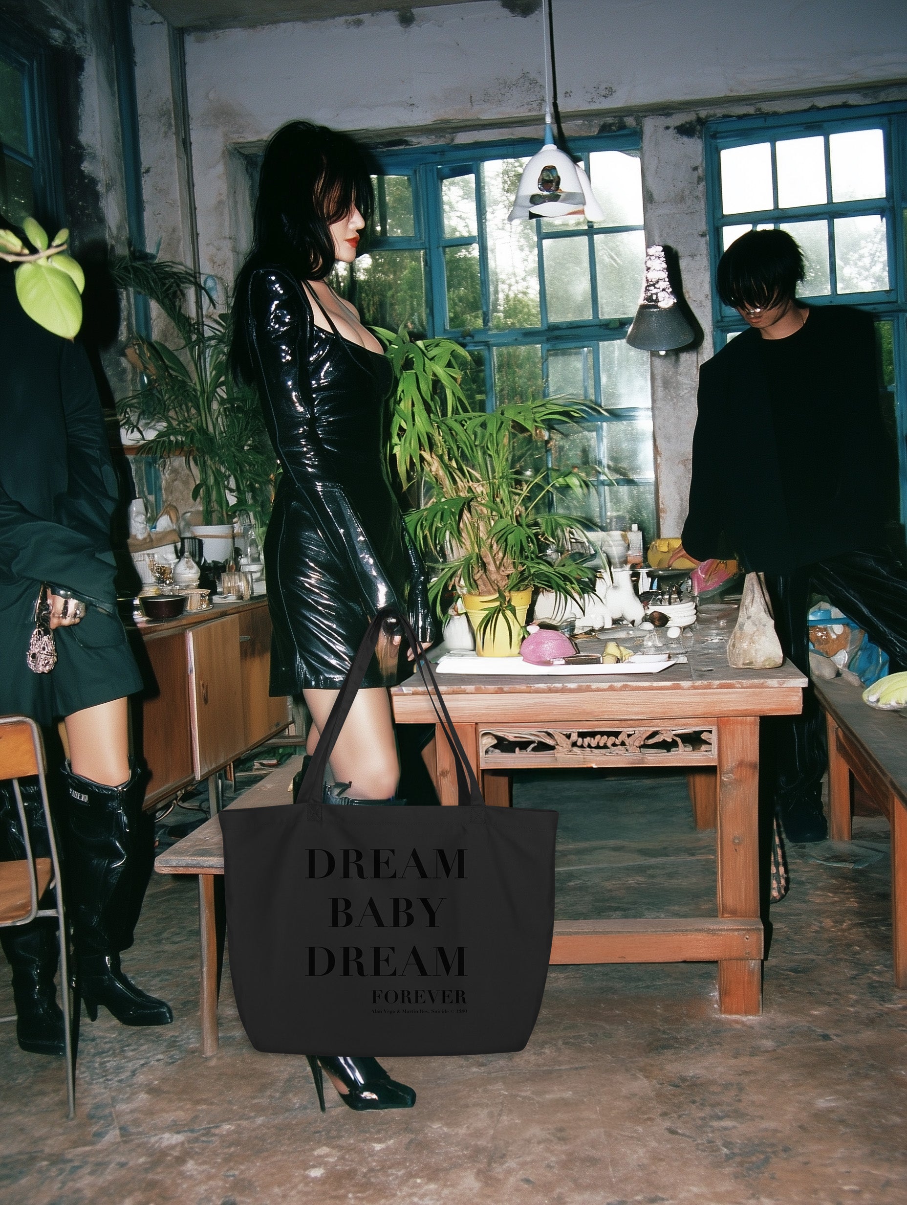 “Dream Baby Dream, Forever” Tote Bag (BLACK PRINT)