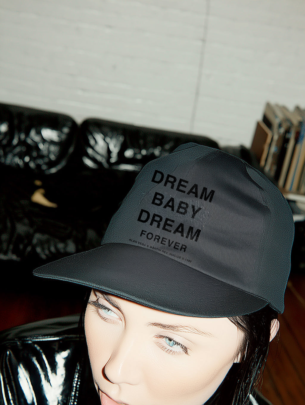 Black on Black Embroidered “Dream Baby Dream Forever” Hat
