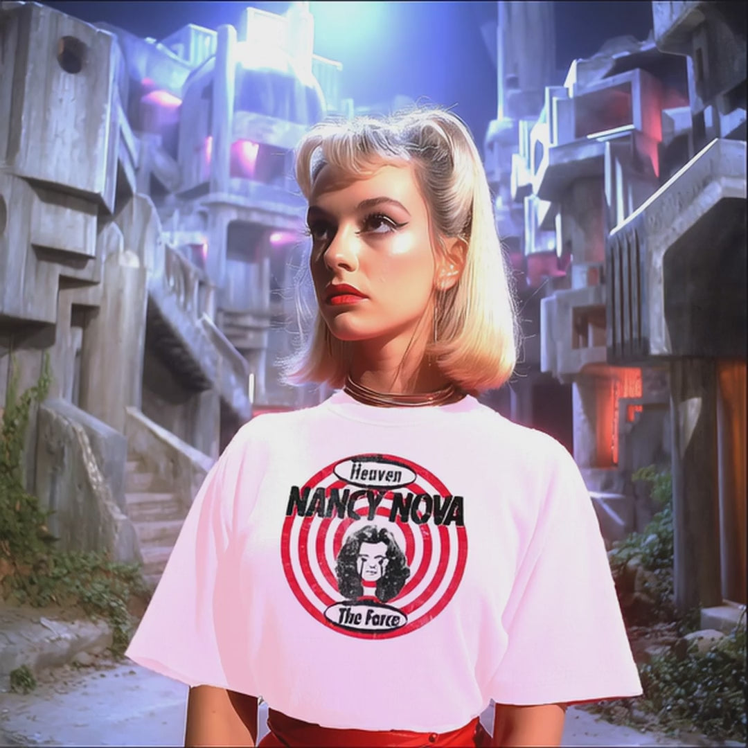 Nancy Nova Tribute — Hypnotic Emblem Tee | Comfort Colors 1717 Graphic T-Shirt | Retro Sci-Fi