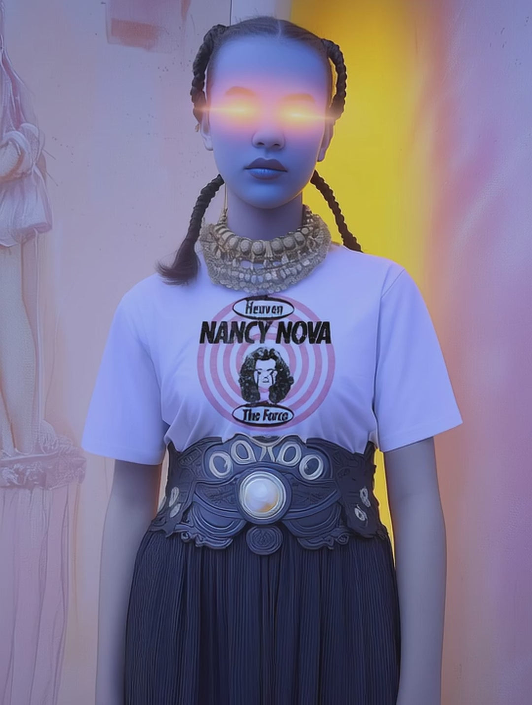 Nancy Nova Tribute — Hypnotic Emblem Tee | Comfort Colors 1717 Graphic T-Shirt | Retro Sci-Fi