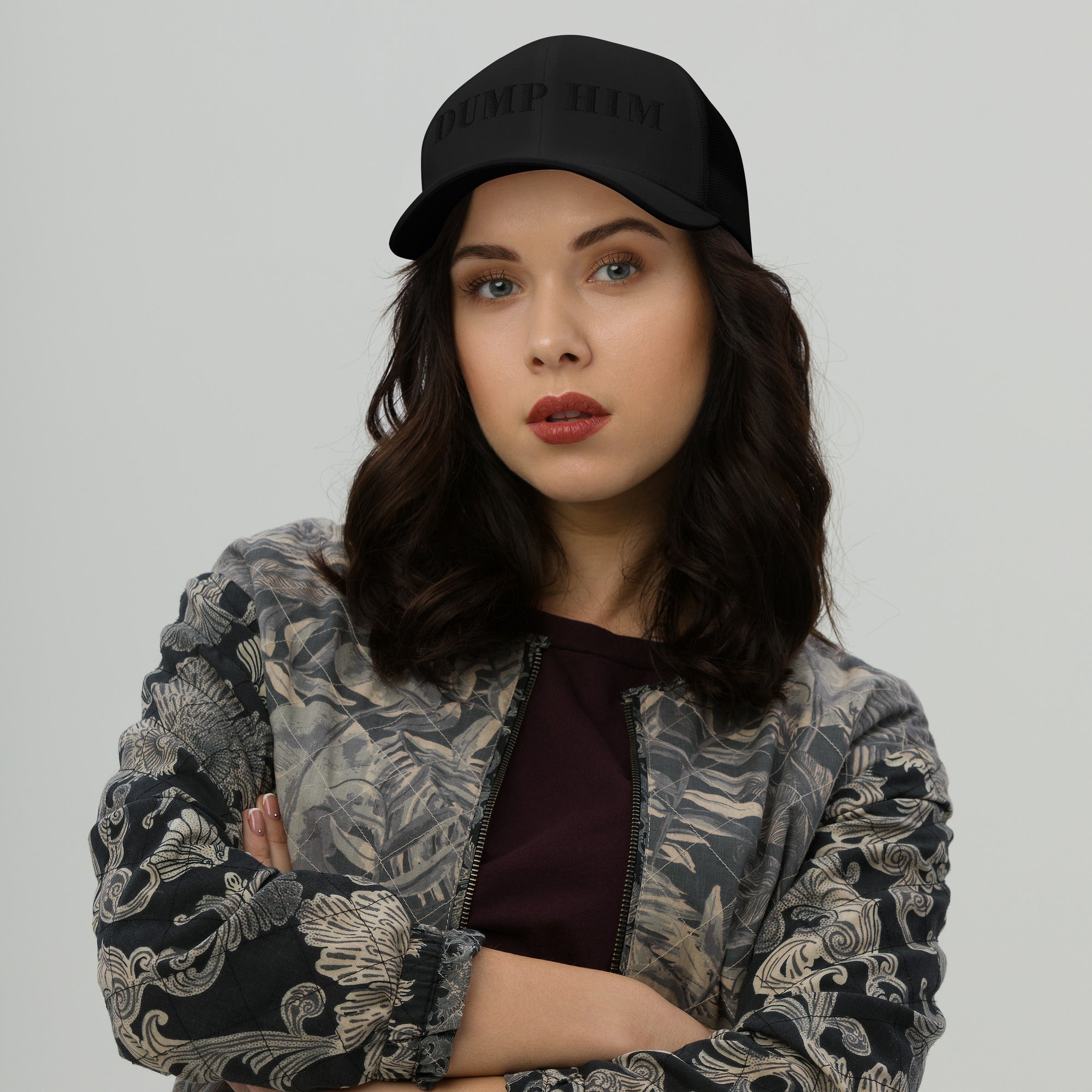 "Dump Him" Trucker Hat (EMBROIDERED)