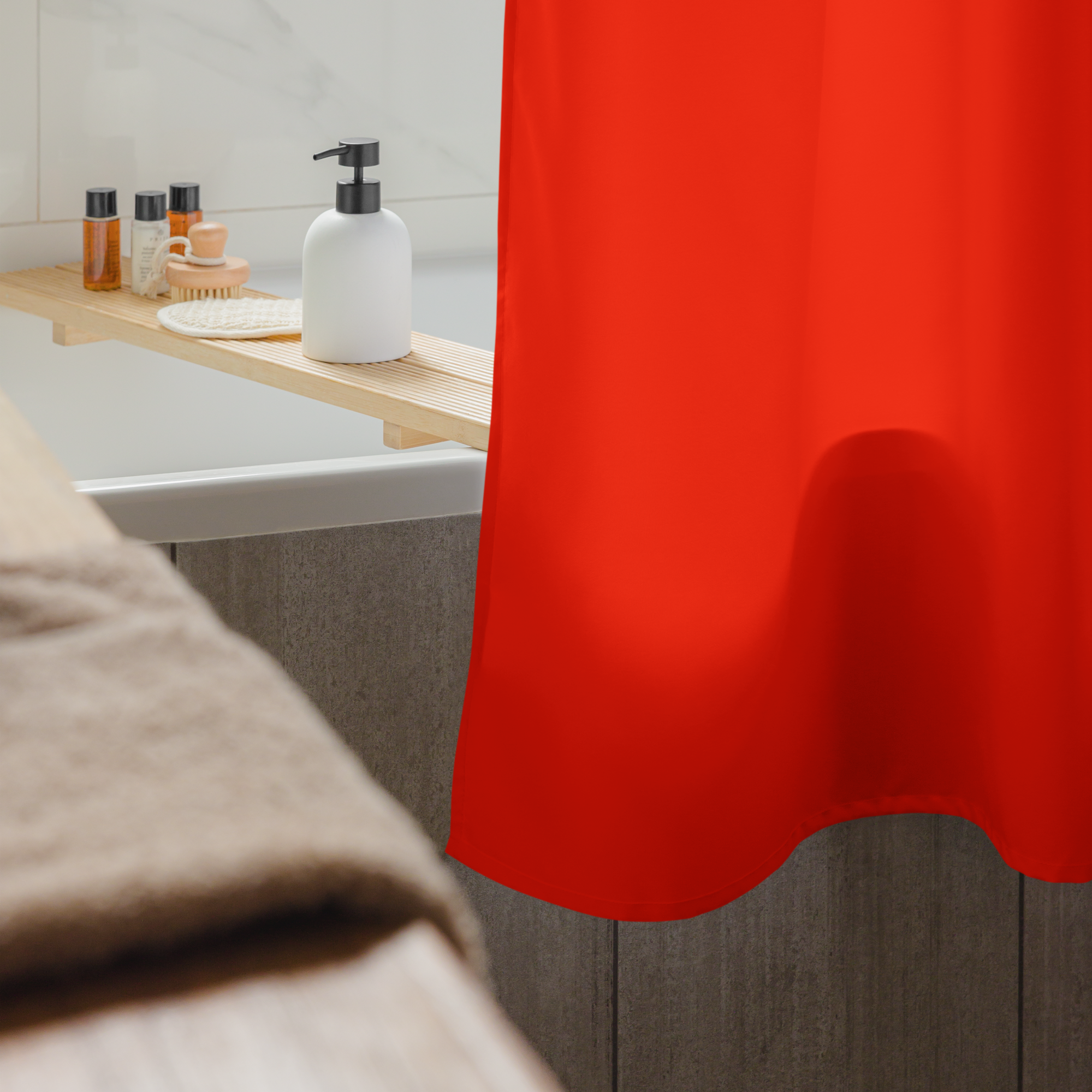 Grace Jones Icon Shower Curtain – Cult New Wave Bathroom Art – Red Statement Decor