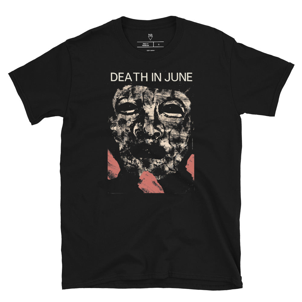 Death In June Mask Tee – Black Graphic Shirt | Prizm Nexus-6
