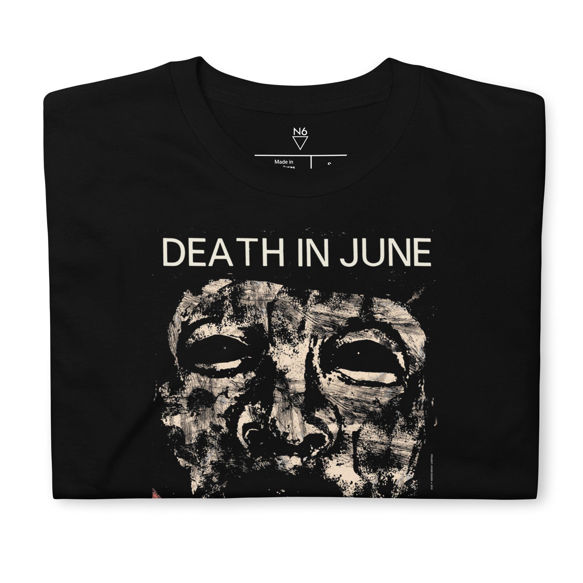 Death In June “Mask” Tee — Black Gildan 64000