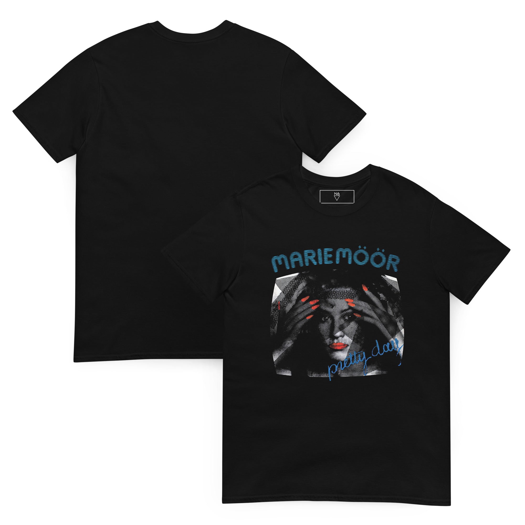 Marie Möör “Pretty Day” Graphic Tee – Minimal Synth Cold Wave Tribute Shirt (Black Gildan 64000)