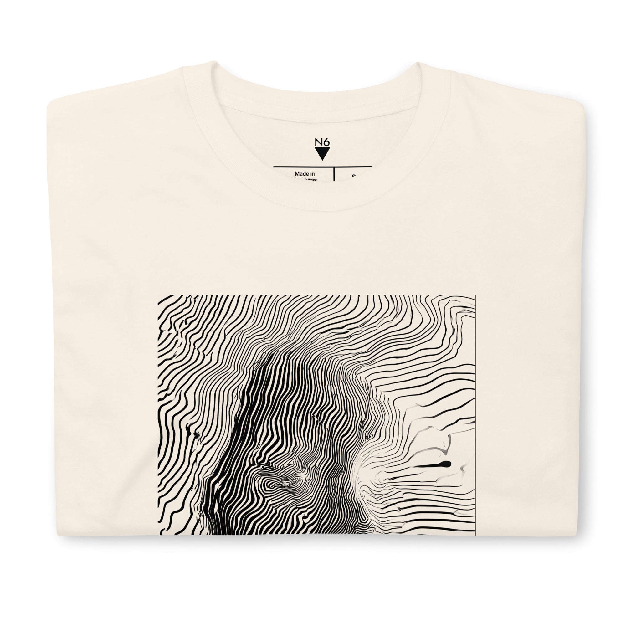 Erleen Nada Abstract Portrait T-Shirt – Natural Softstyle Tee