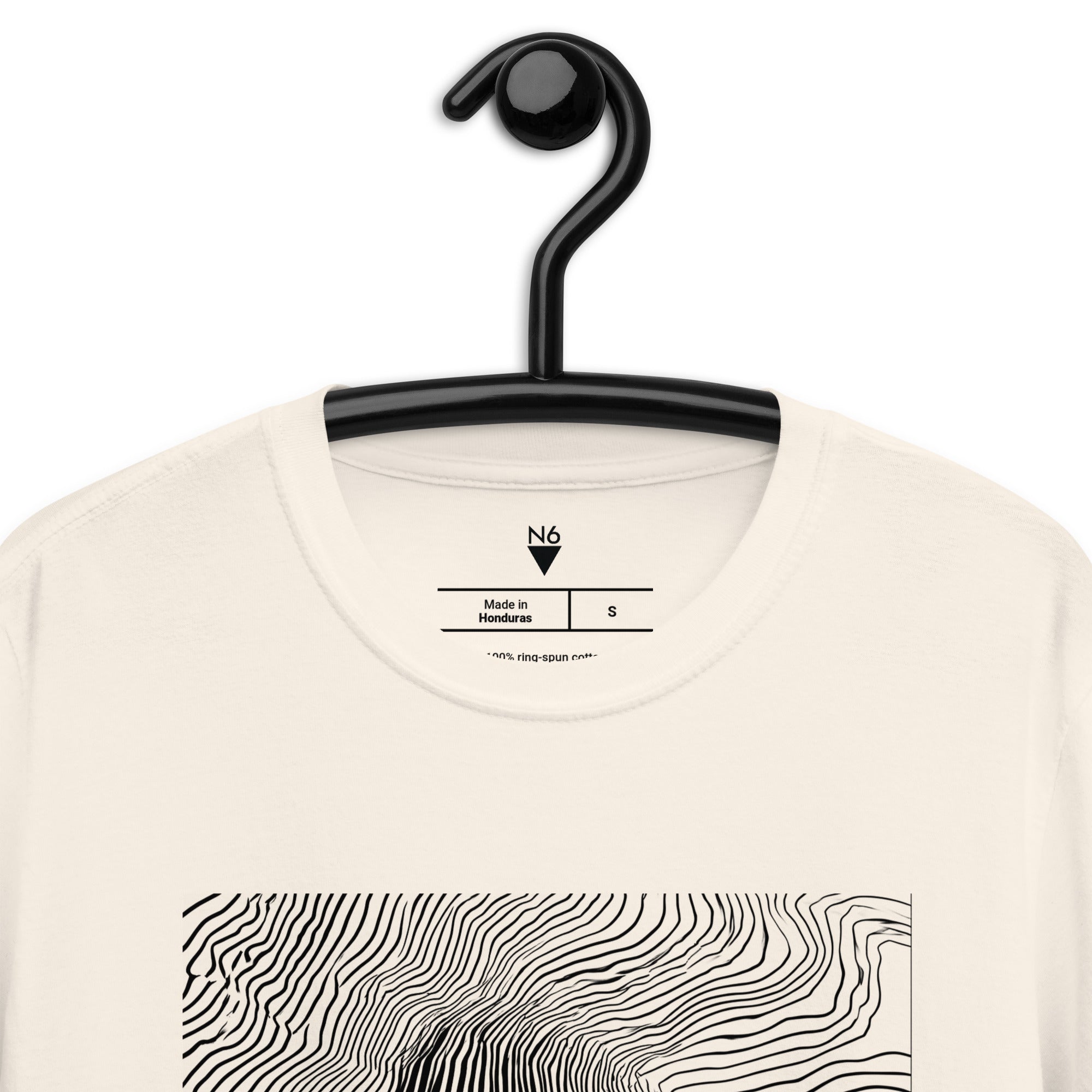 Erleen Nada Abstract Portrait T-Shirt – Natural Softstyle Tee