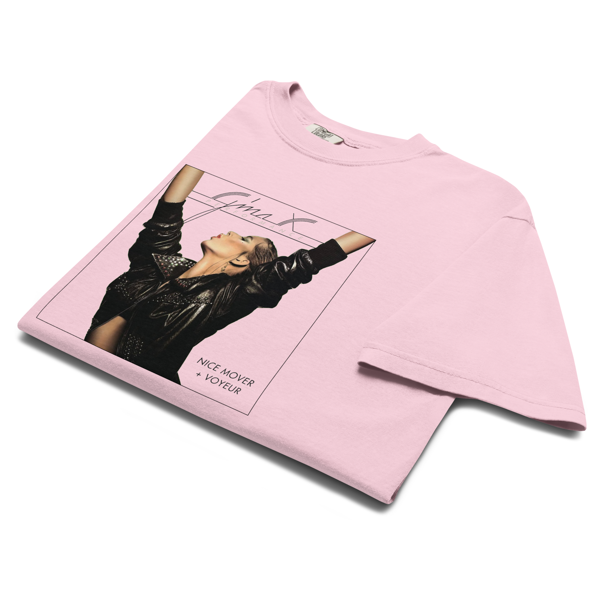 Gina X Electric Voyeur Tee — Comfort Colors 1717 Blossom Vintage Graphic Shirt