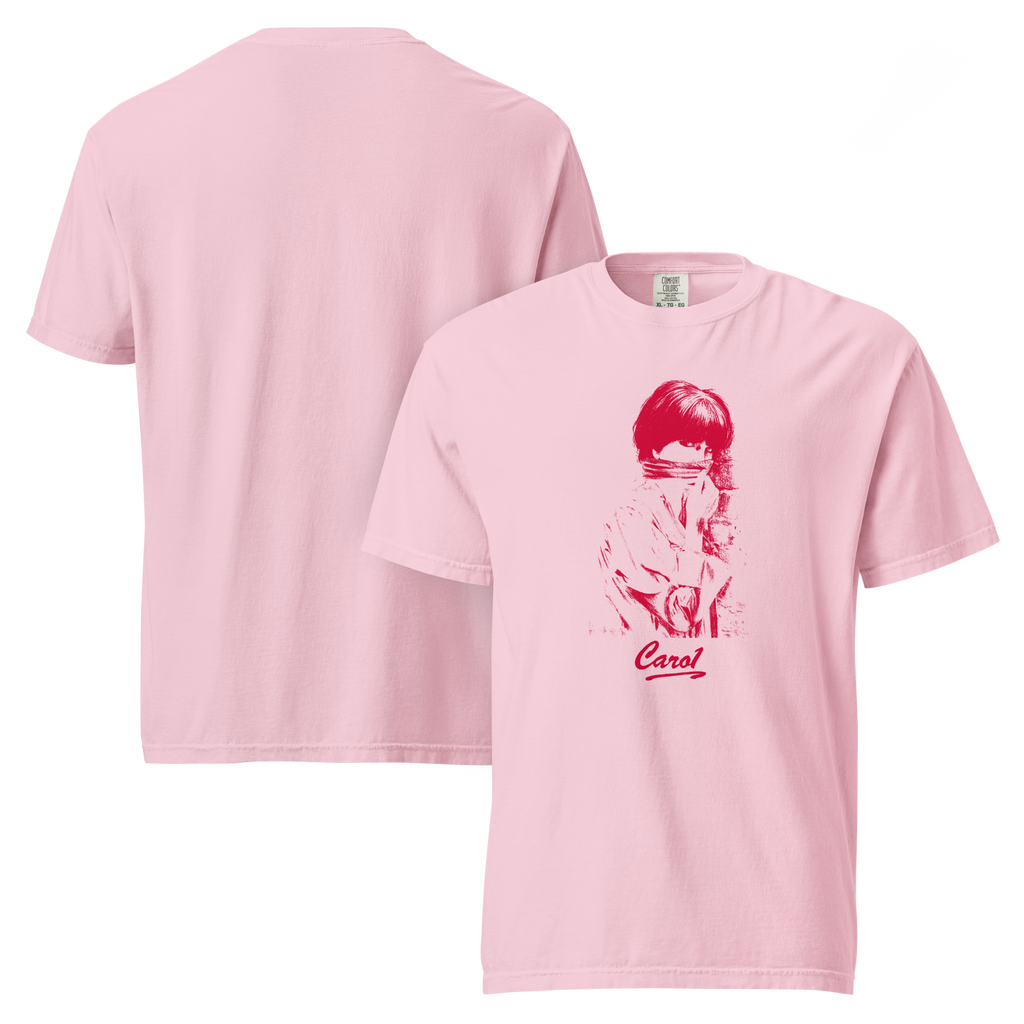 "Carol" Tee (PINK with Red Print) or (WHITE with Black Print)